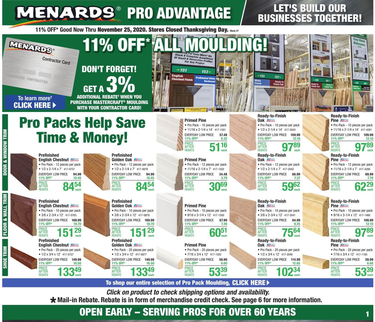 Catalogue Menards from 11/15/2020