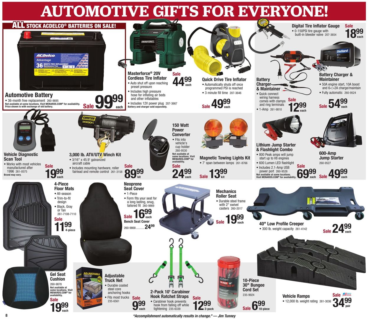 Catalogue Menards Last Minute Gift Sale 2020 from 12/15/2020