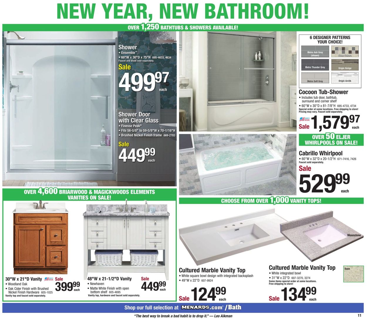 Catalogue Menards New Years Sale  from 12/26/2020