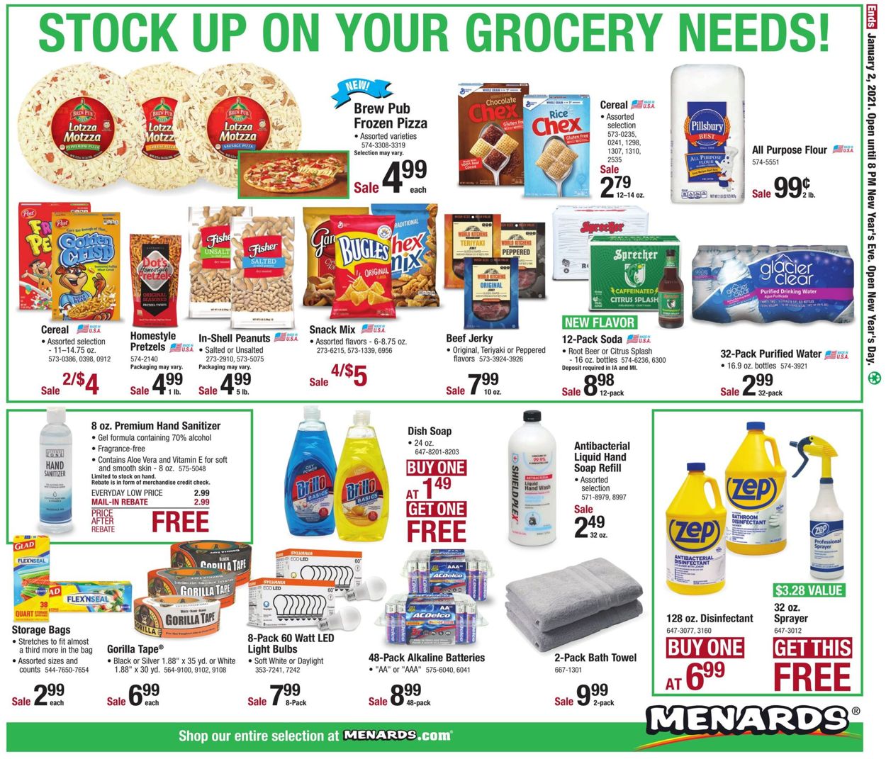 Catalogue Menards New Years Sale  from 12/26/2020