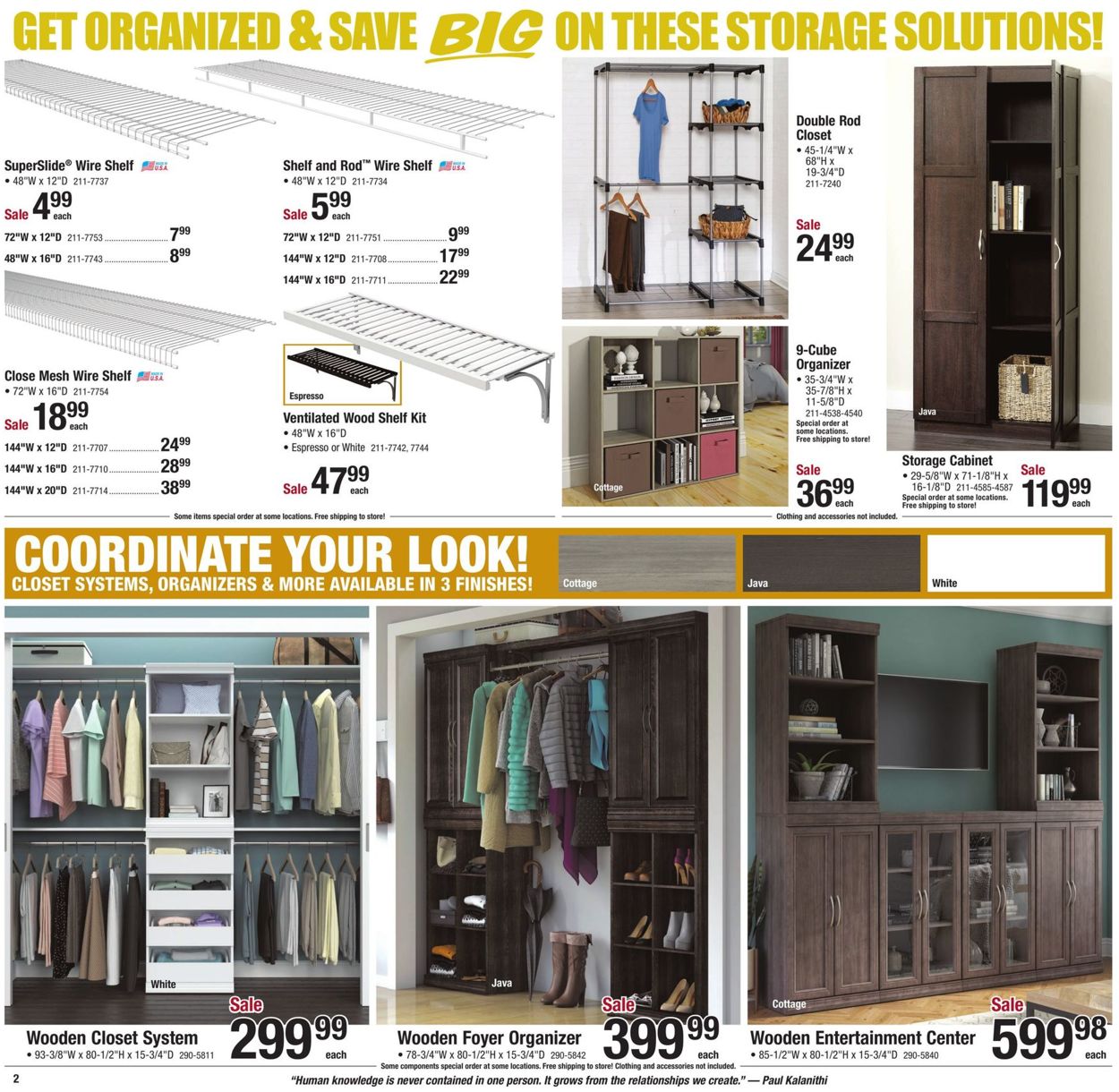 Catalogue Menards SAVE BIG On Storage!  from 12/29/2020