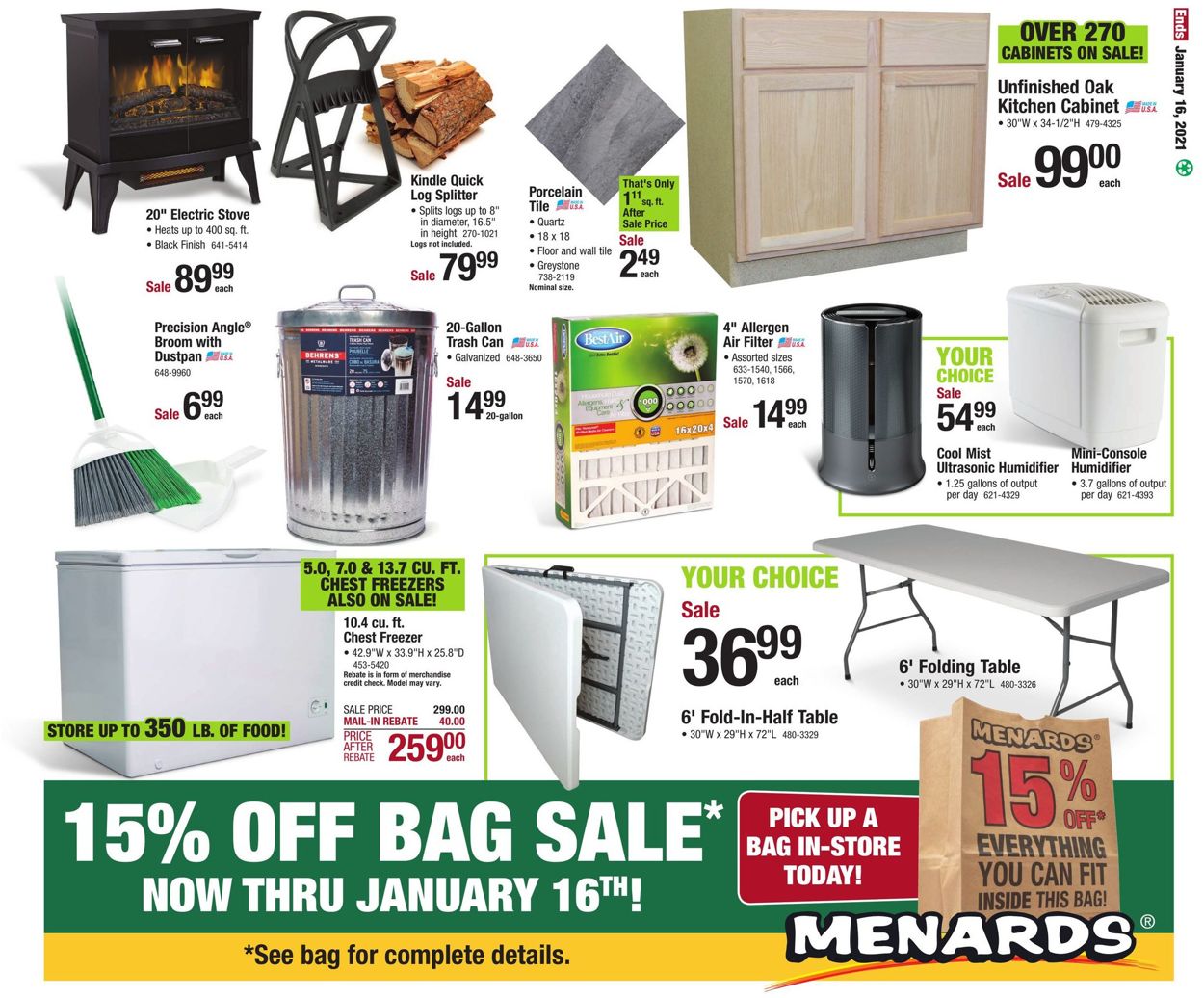 Catalogue Menards Sale 2021 from 01/10/2021