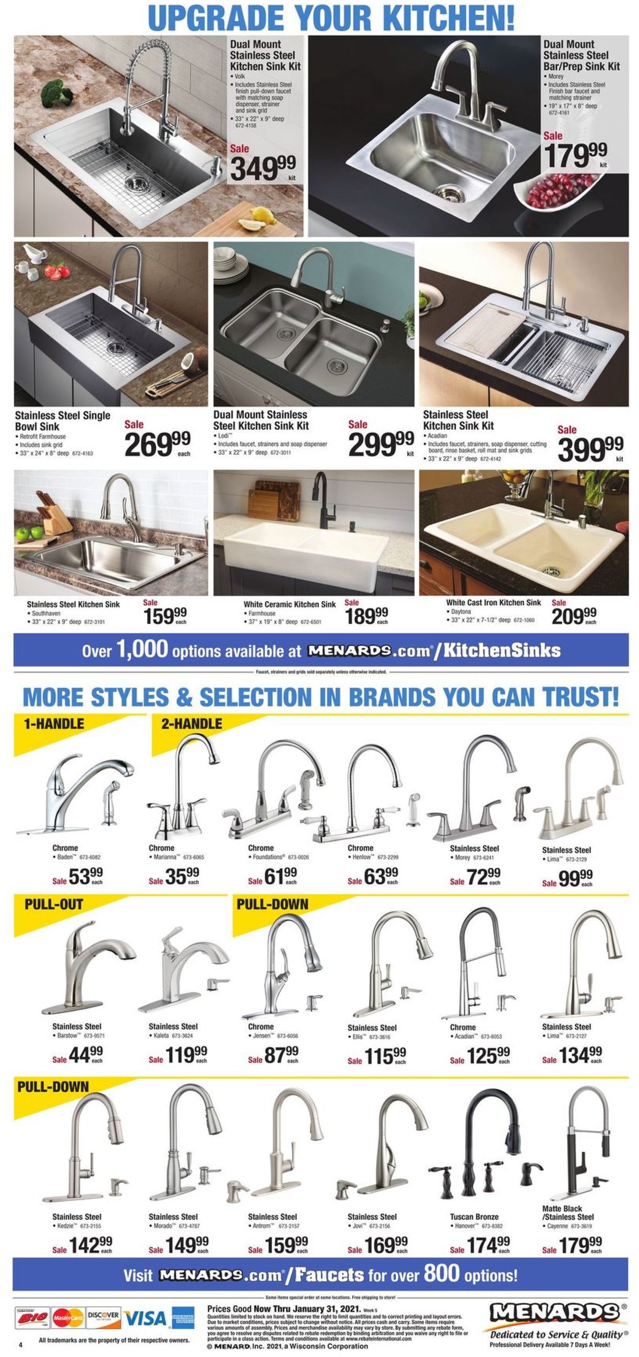 Catalogue Menards Kitchen 2021 from 01/24/2021