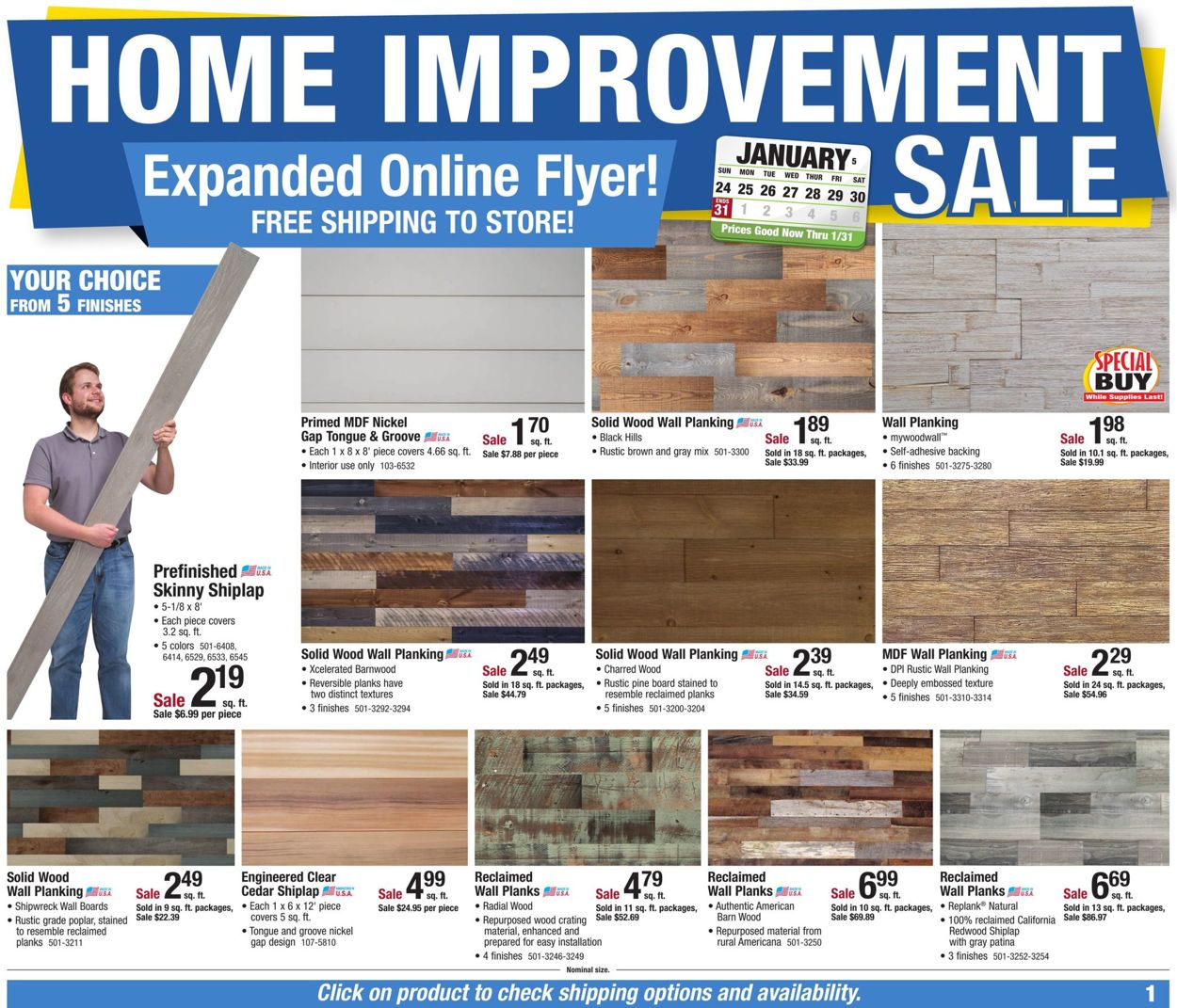 Catalogue Menards Sale 2021 from 01/24/2021