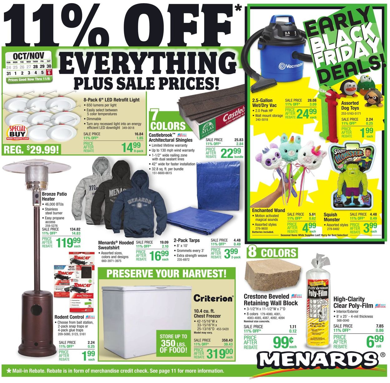 Menards BLACK FRIDAY 2021 Current weekly ad 10/28 11/06/2021