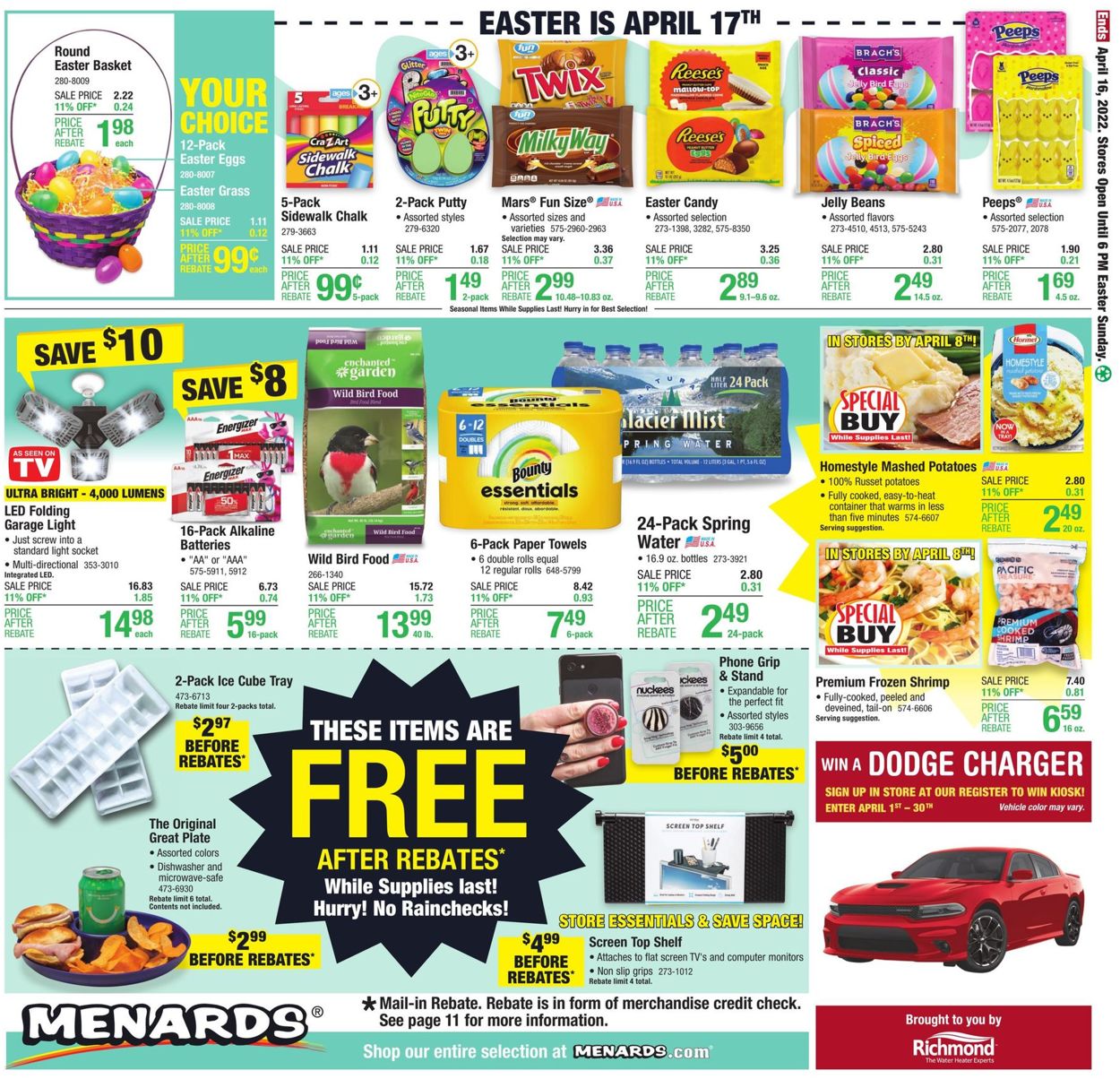 Catalogue Menards EASTER 2022 from 04/07/2022