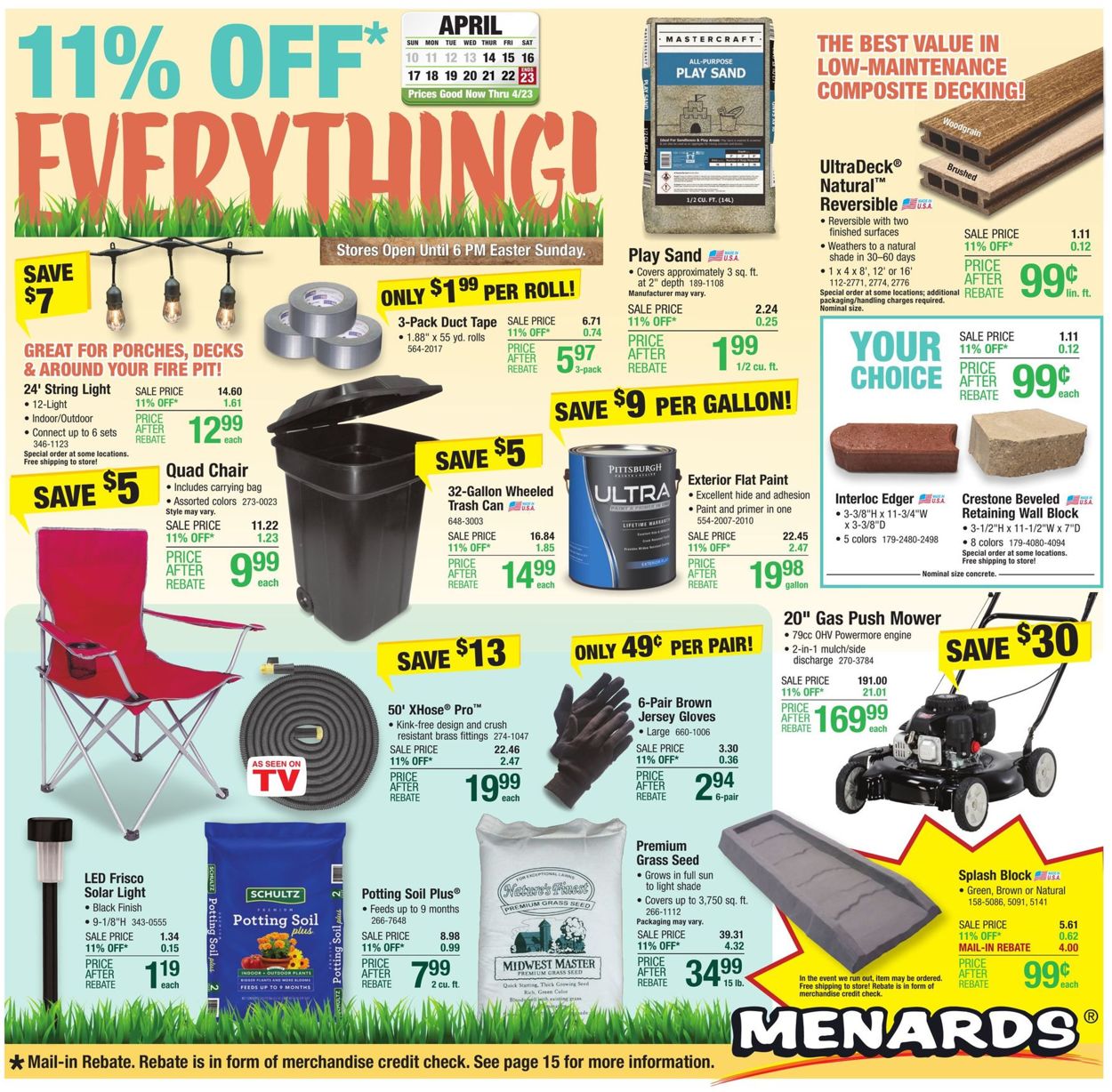 Catalogue Menards EASTER 2022 from 04/13/2022