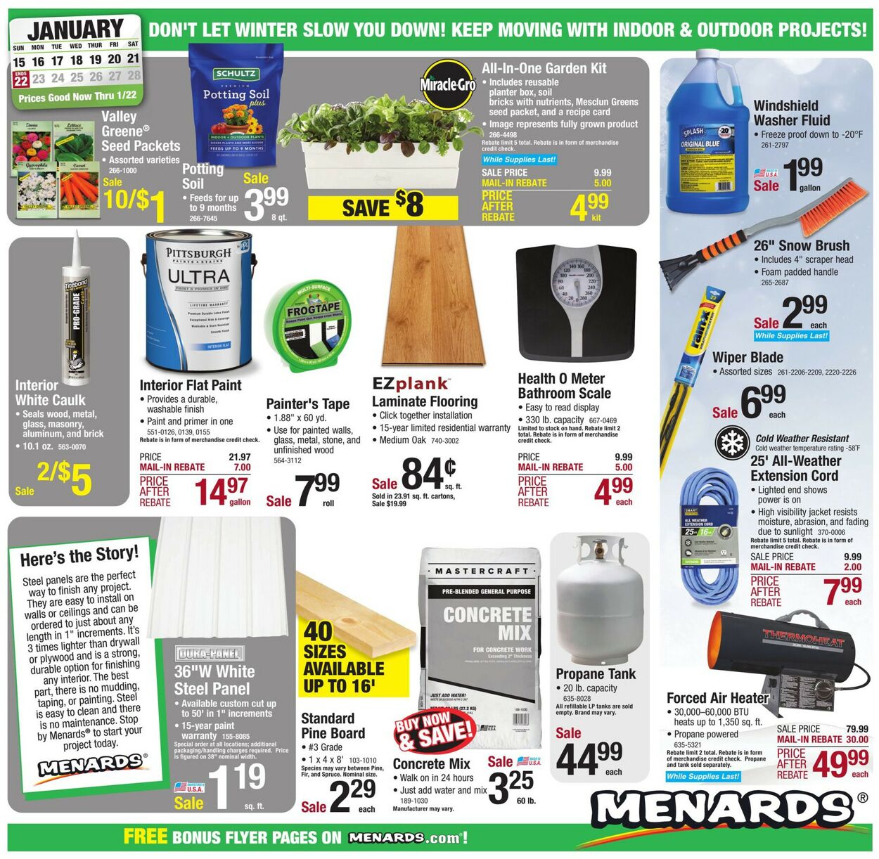 Menards Current weekly ad 01/15 01/22/2023