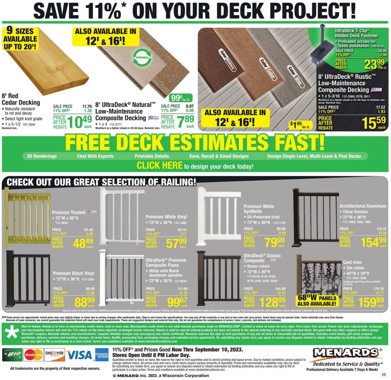 Catalogue Menards from 08/31/2023