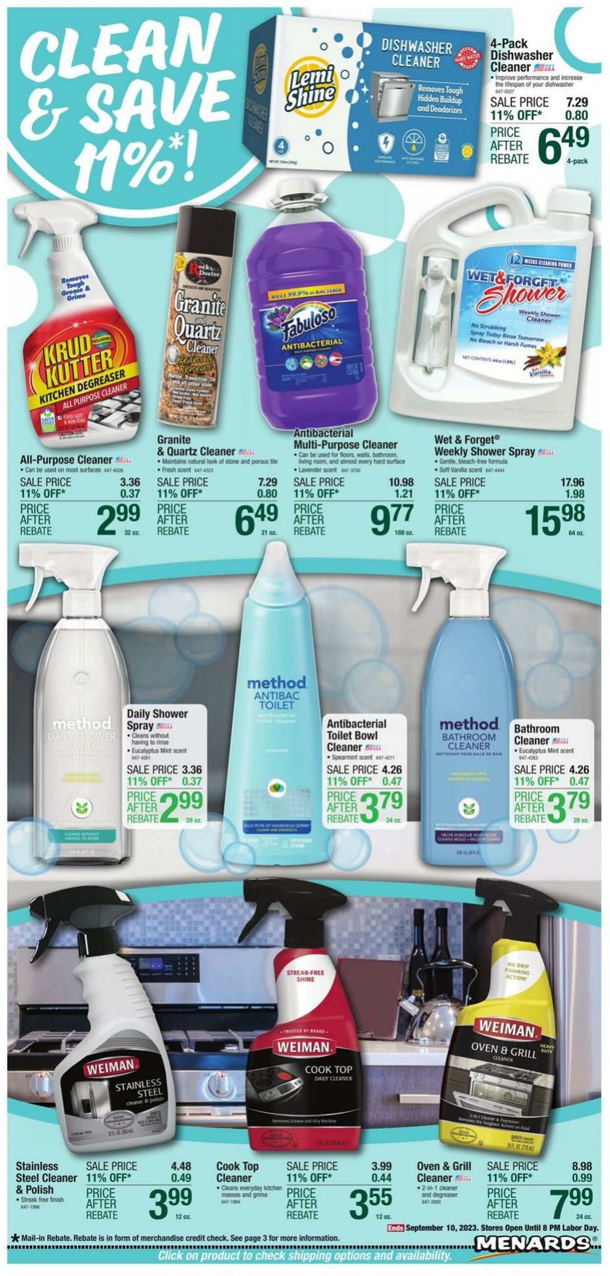 Catalogue Menards from 08/31/2023