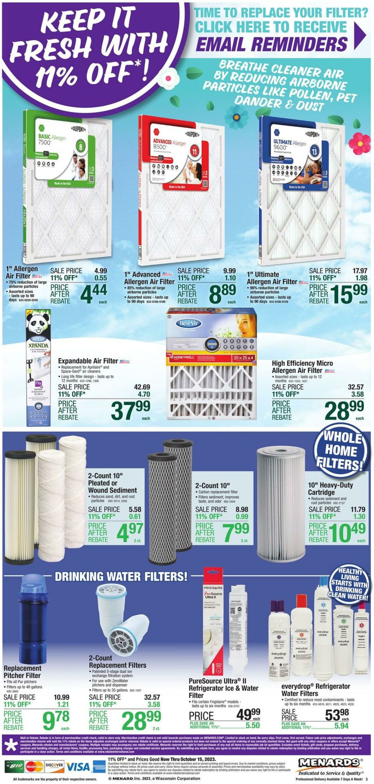 Catalogue Menards from 10/05/2023