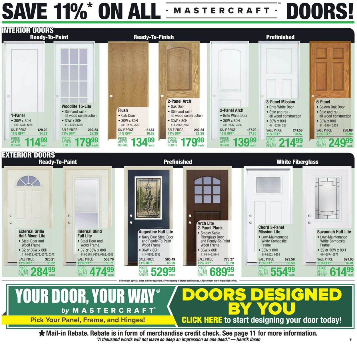 Catalogue Menards from 10/19/2023