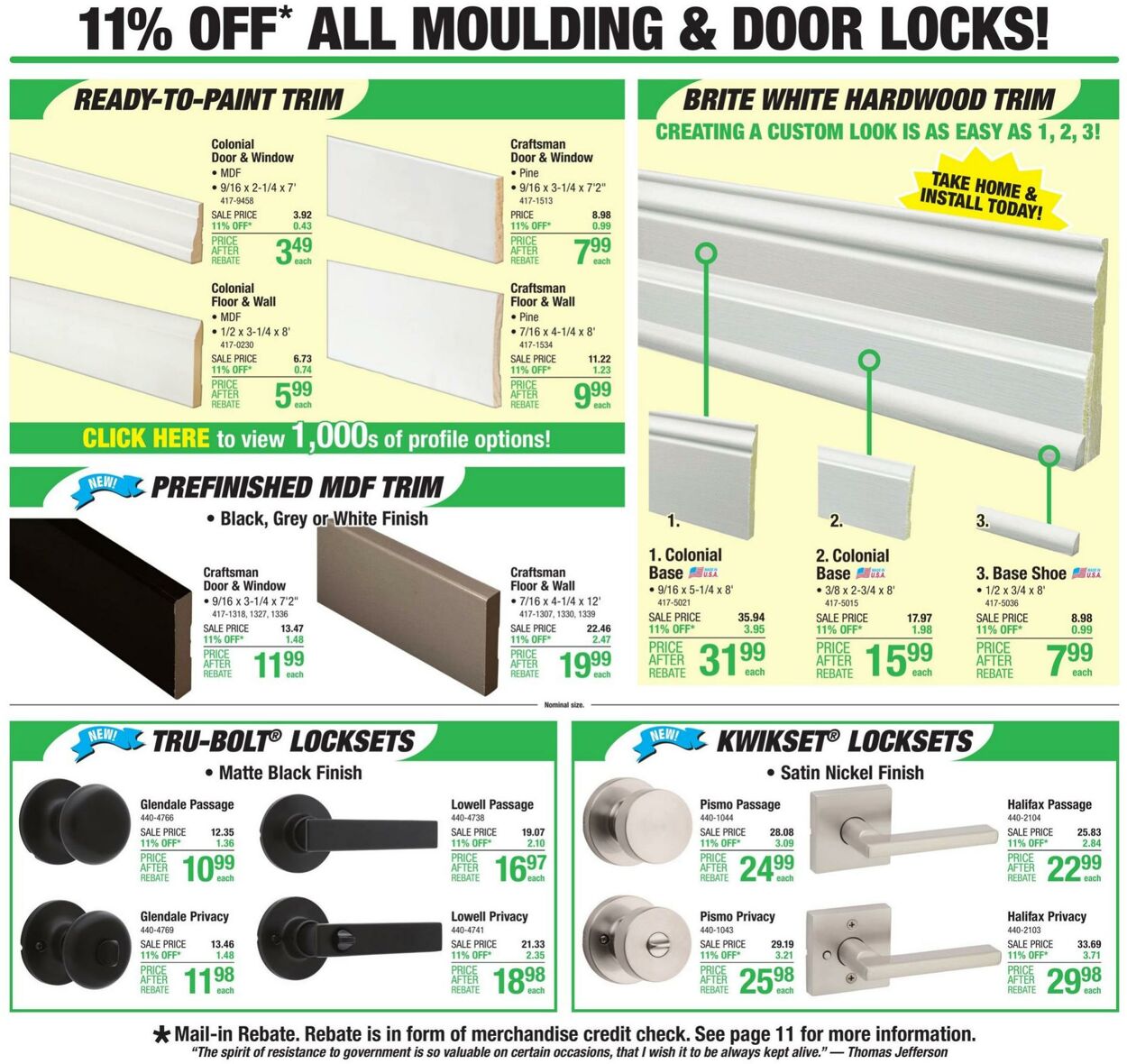 Catalogue Menards from 10/19/2023