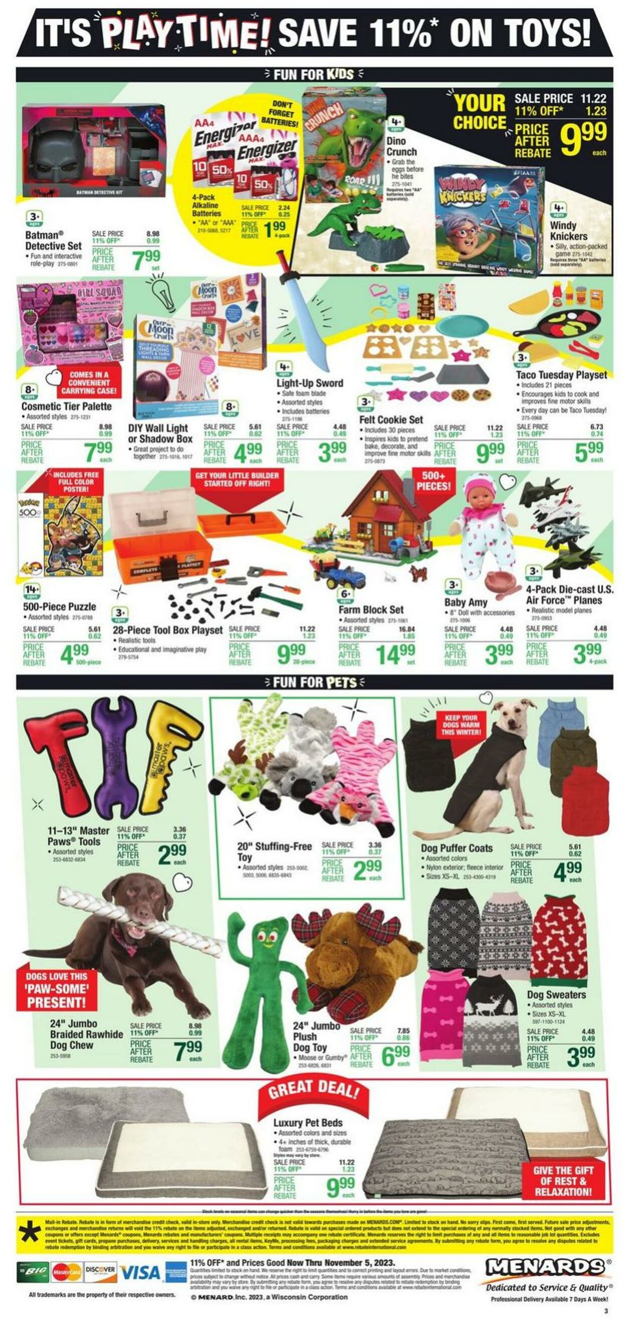 Catalogue Menards from 10/26/2023