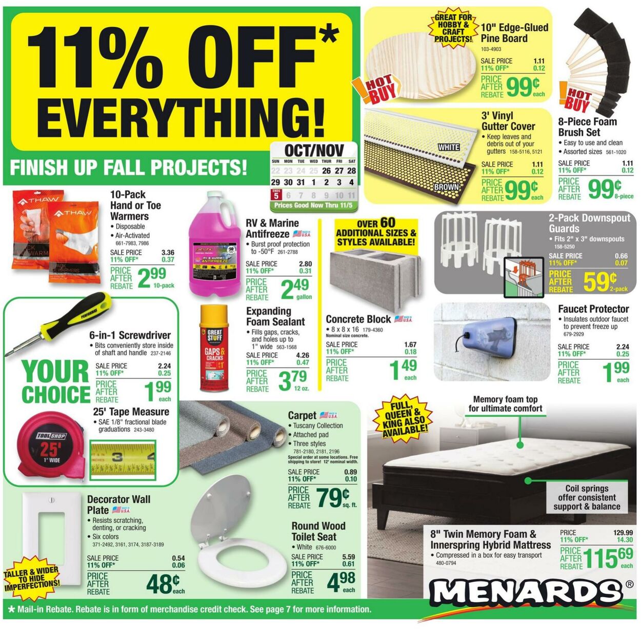 Catalogue Menards from 10/26/2023