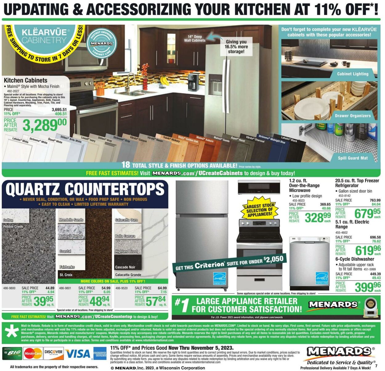 Catalogue Menards from 10/26/2023