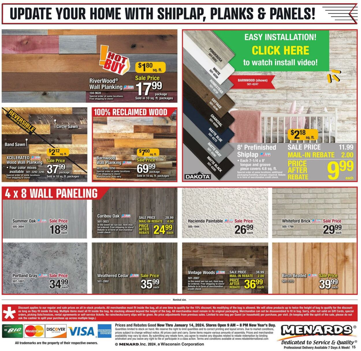 Catalogue Menards from 01/01/2024