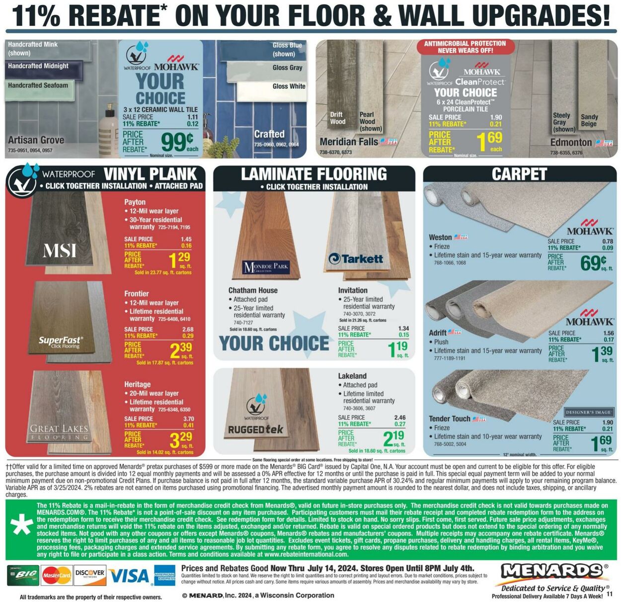 Catalogue Menards from 07/03/2024