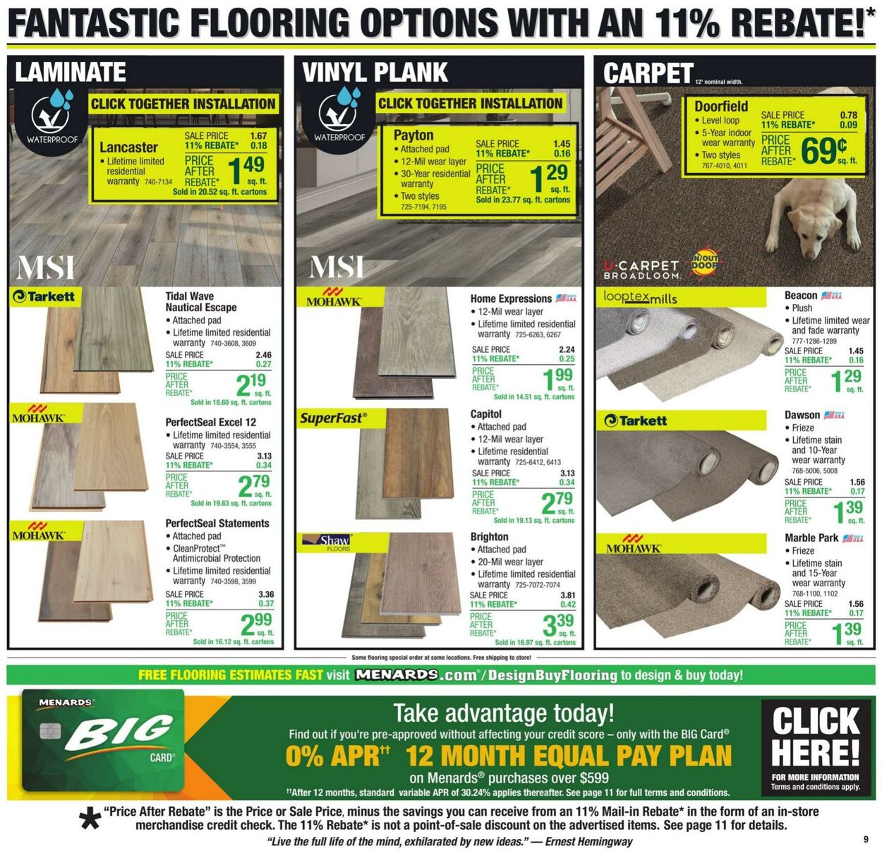 Catalogue Menards from 07/24/2024