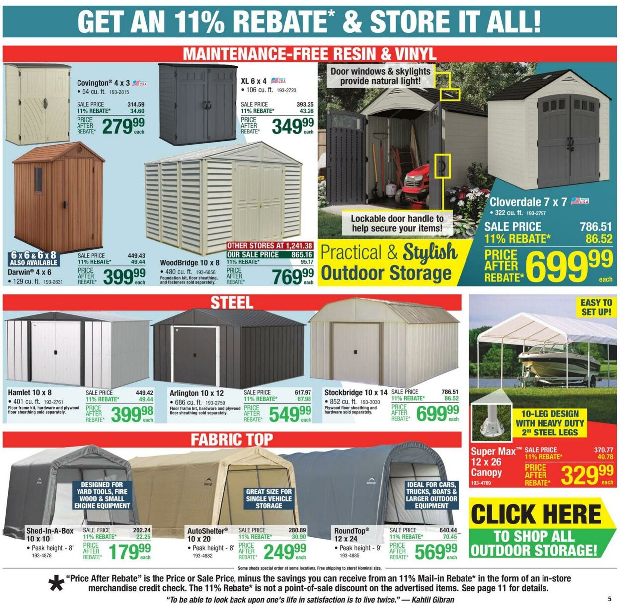 Catalogue Menards from 08/07/2024