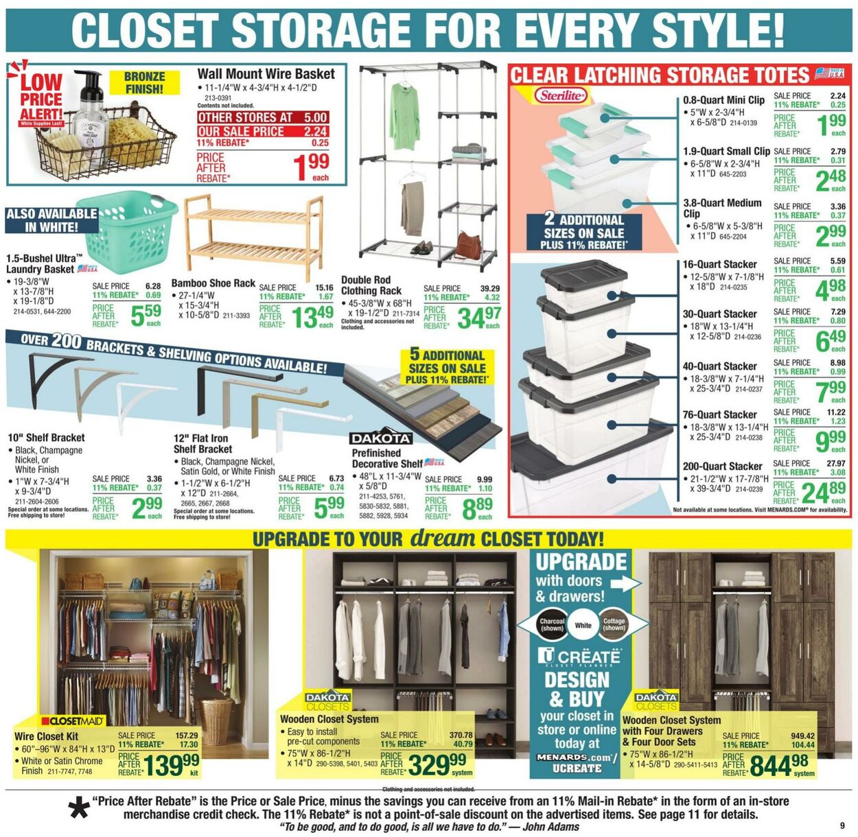 Catalogue Menards from 08/07/2024