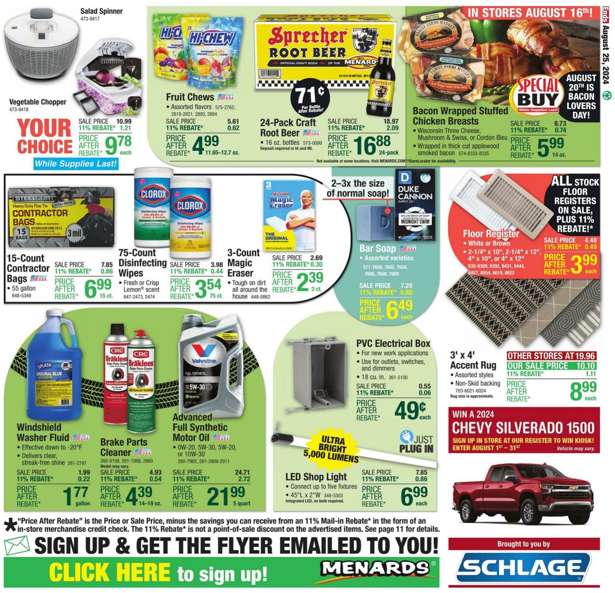 Catalogue Menards from 08/14/2024