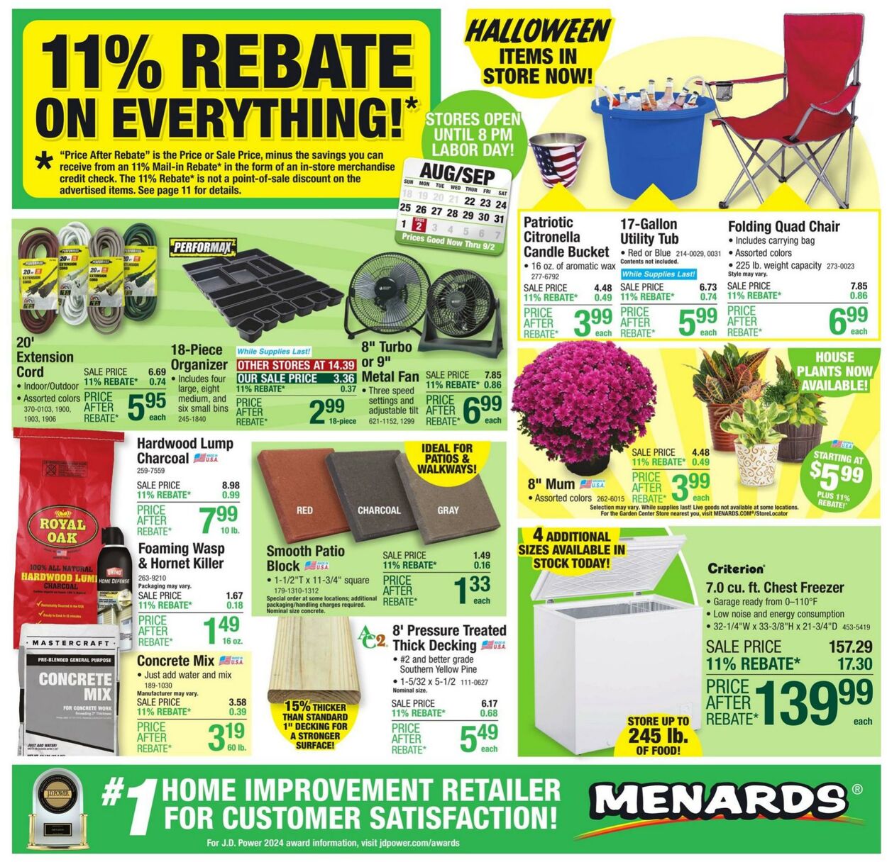 Catalogue Menards from 08/21/2024