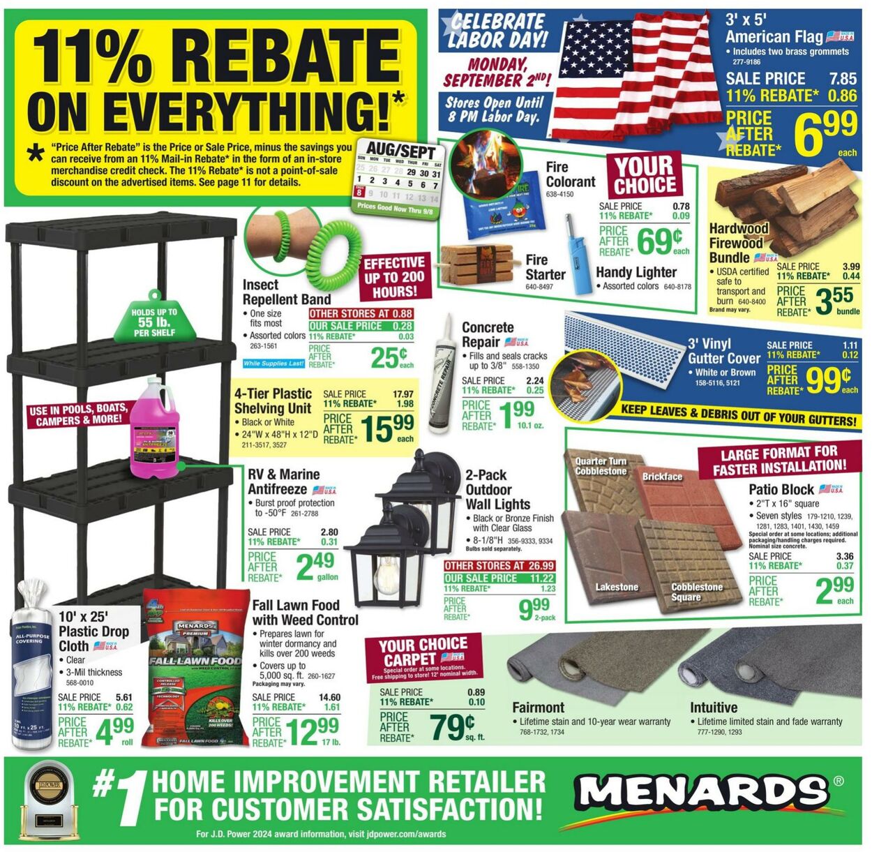 Catalogue Menards from 08/28/2024