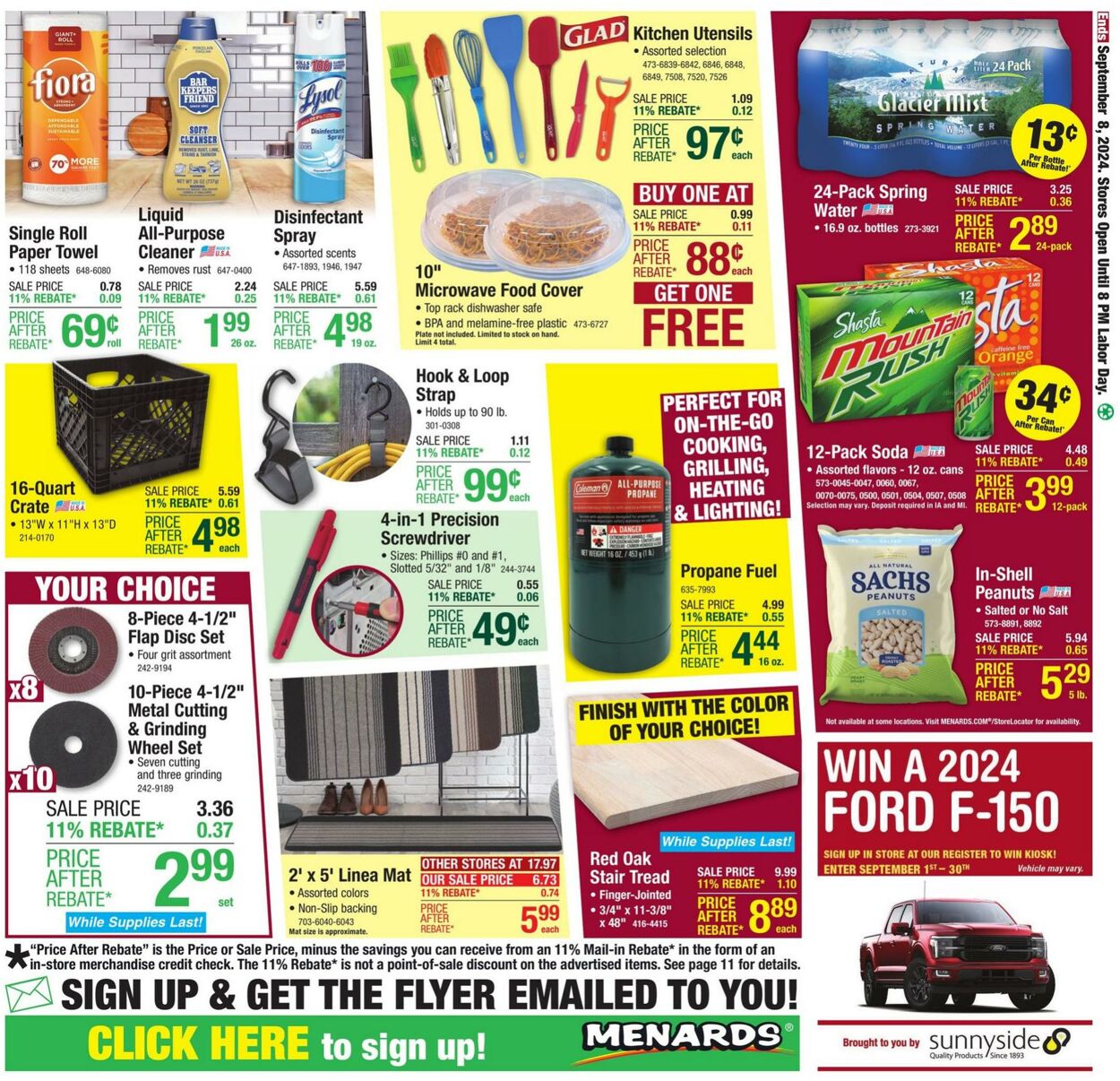 Catalogue Menards from 08/28/2024