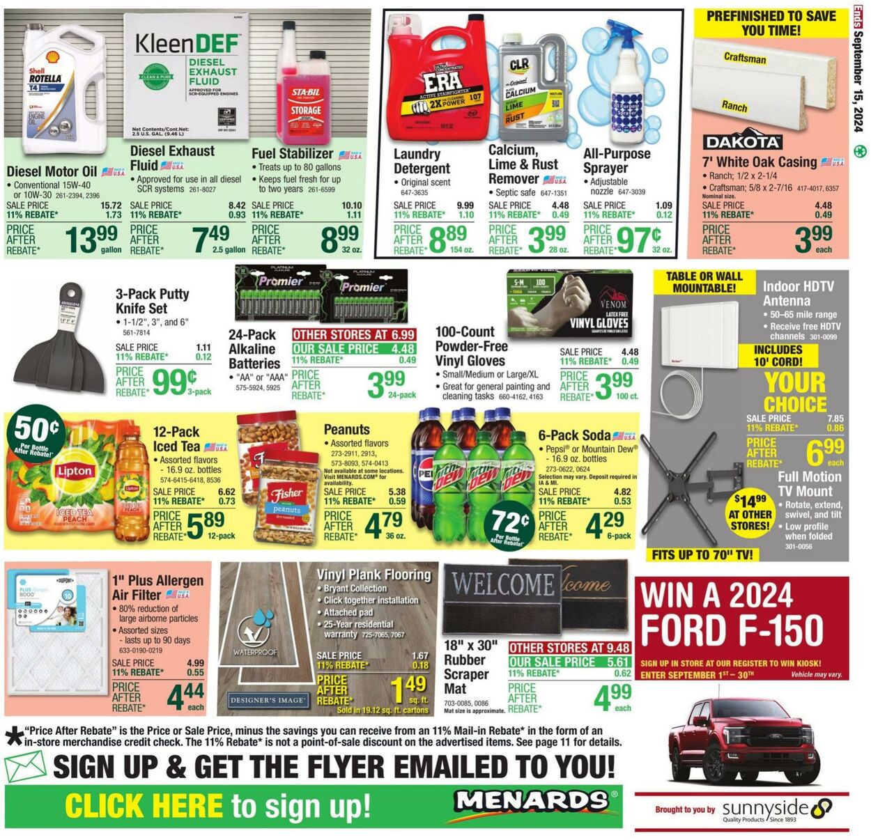 Catalogue Menards from 09/04/2024