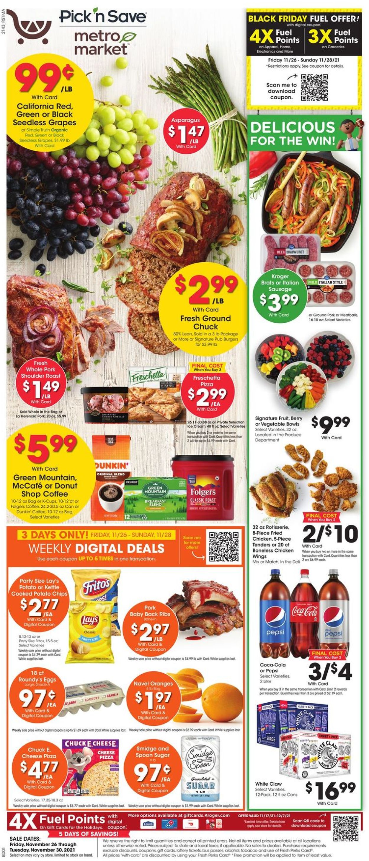 Metro Market Current weekly ad 11/26 - 11/30/2021 - frequent-ads.com
