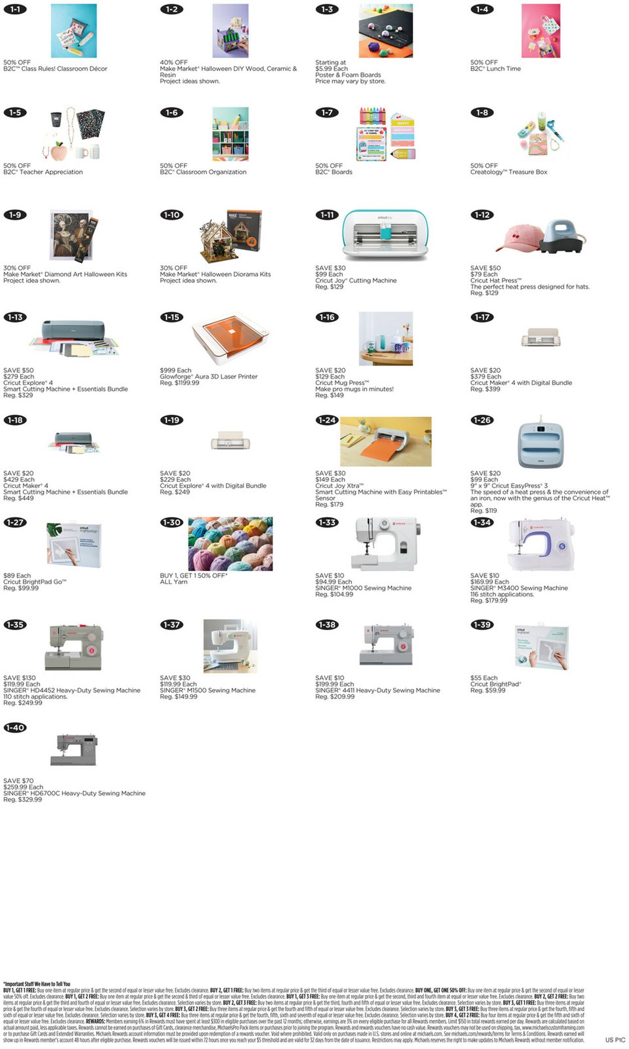 Catalogue Michaels from 08/31/2025