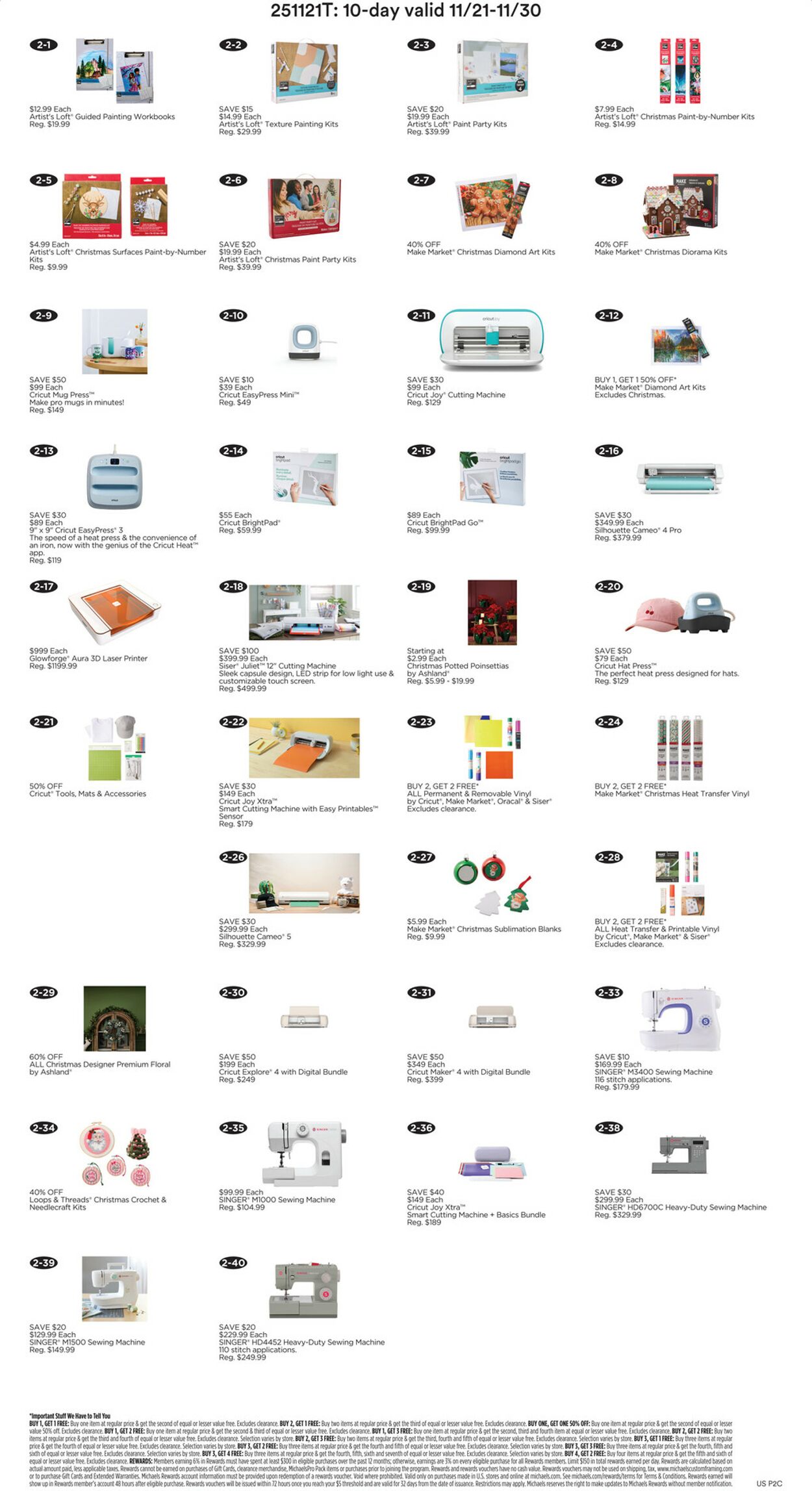 Catalogue Michaels from 11/21/2025
