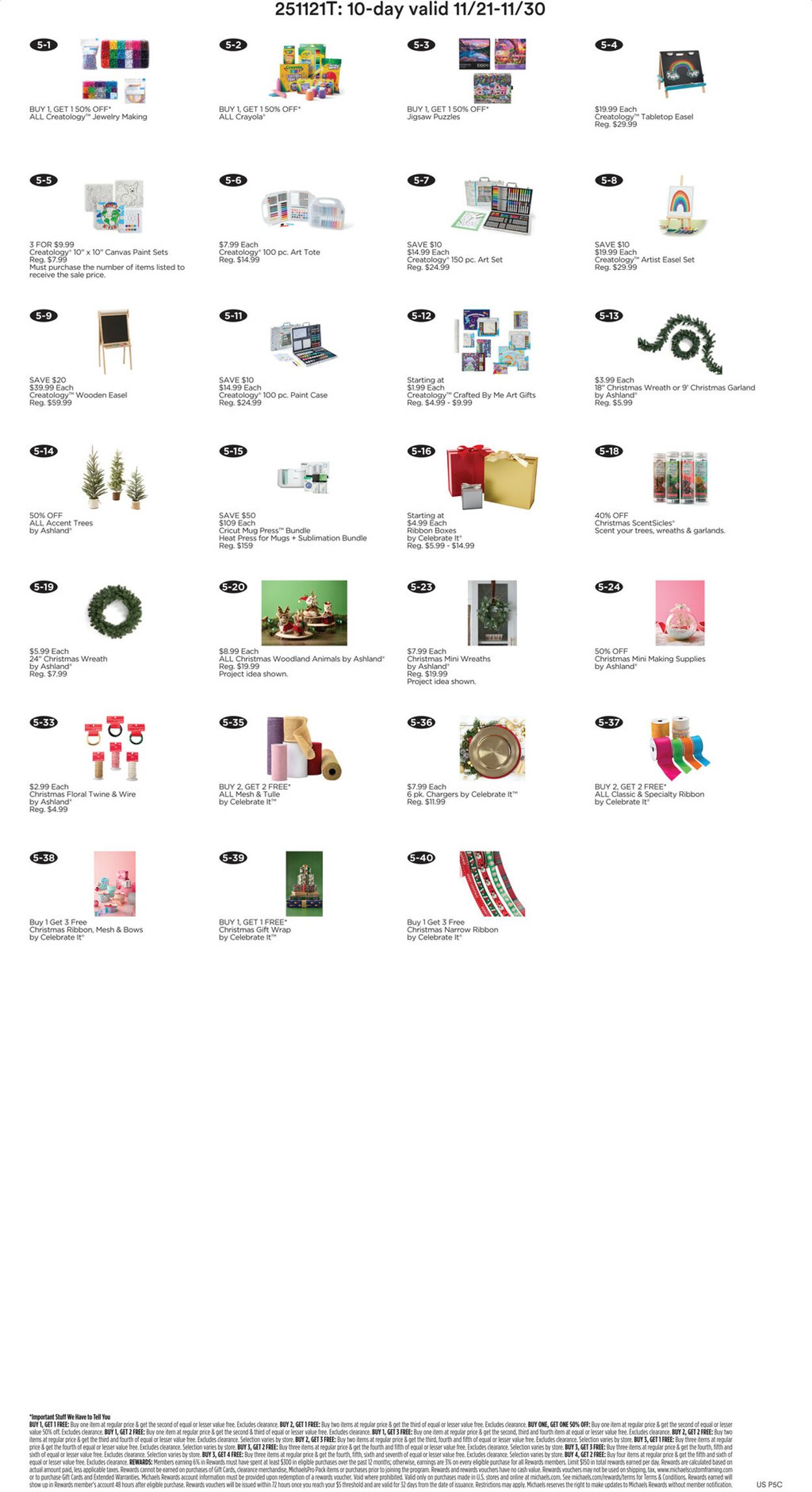 Catalogue Michaels from 11/21/2025