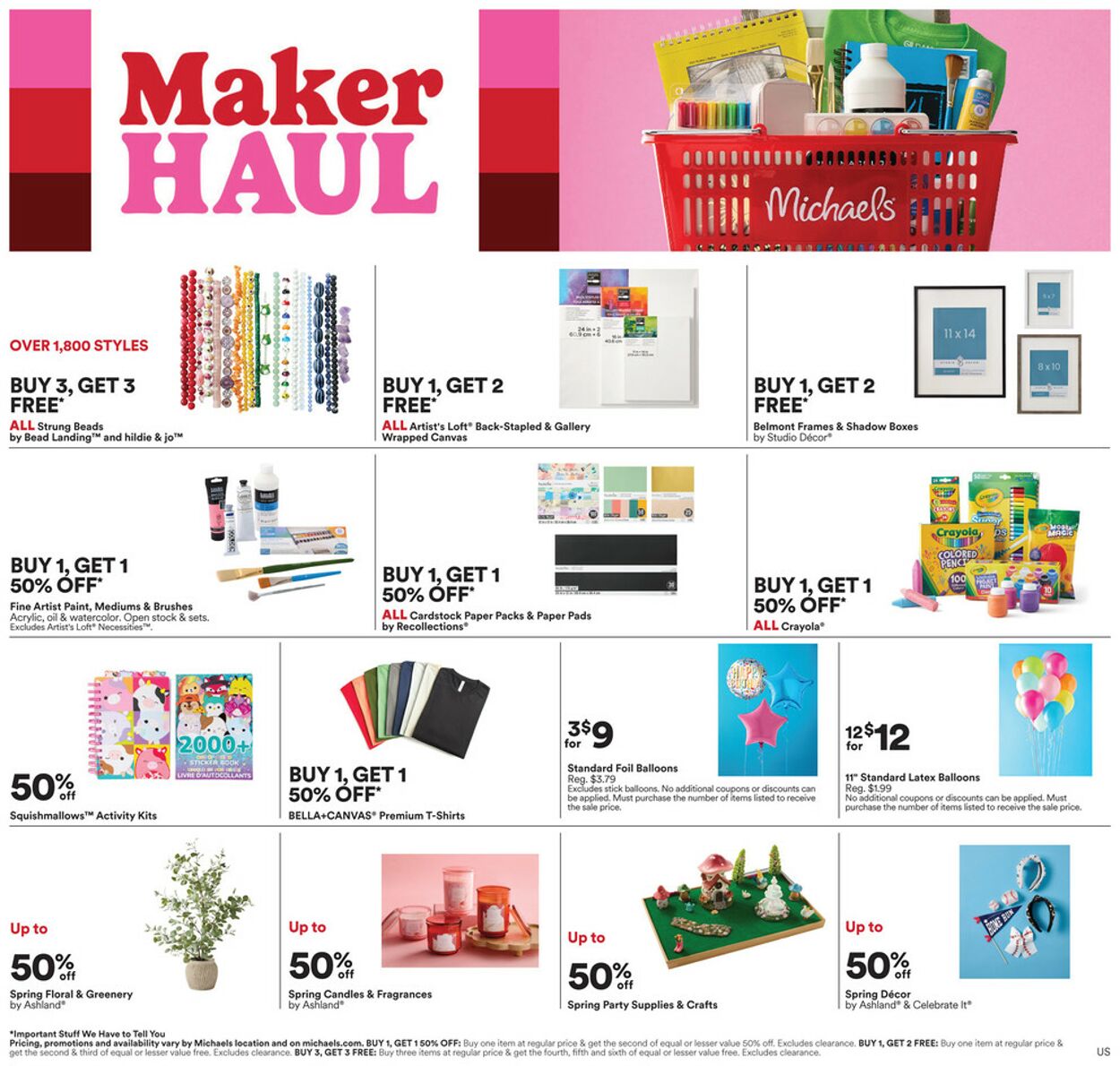 Catalogue Michaels from 04/12/2026