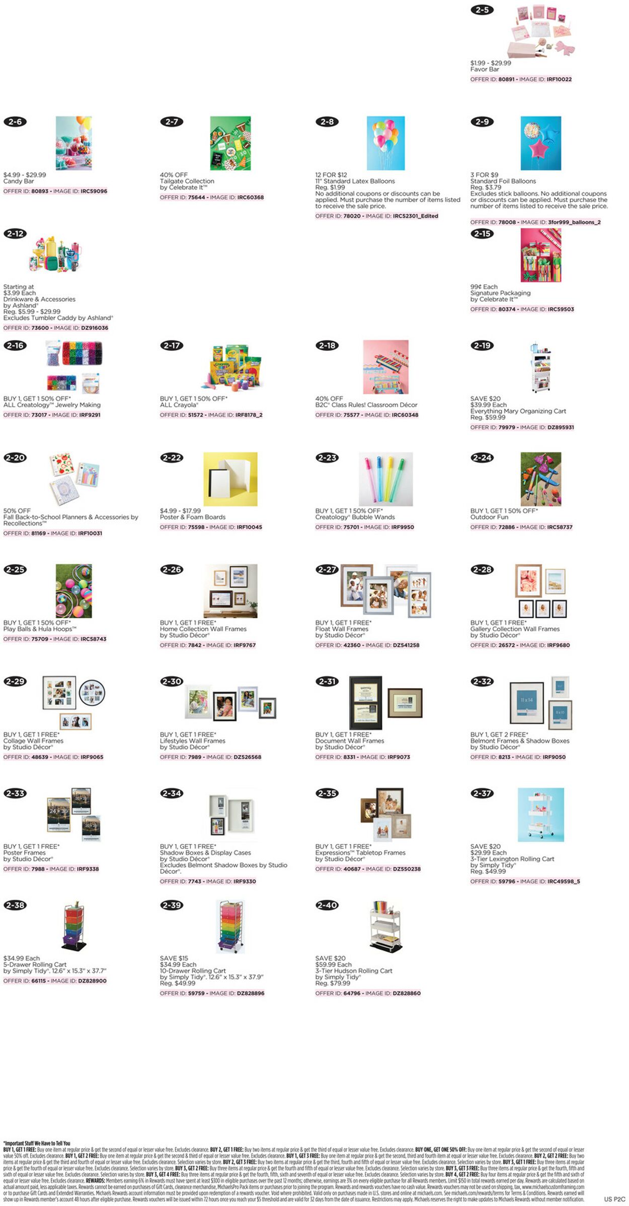 Catalogue Michaels from 08/09/2026