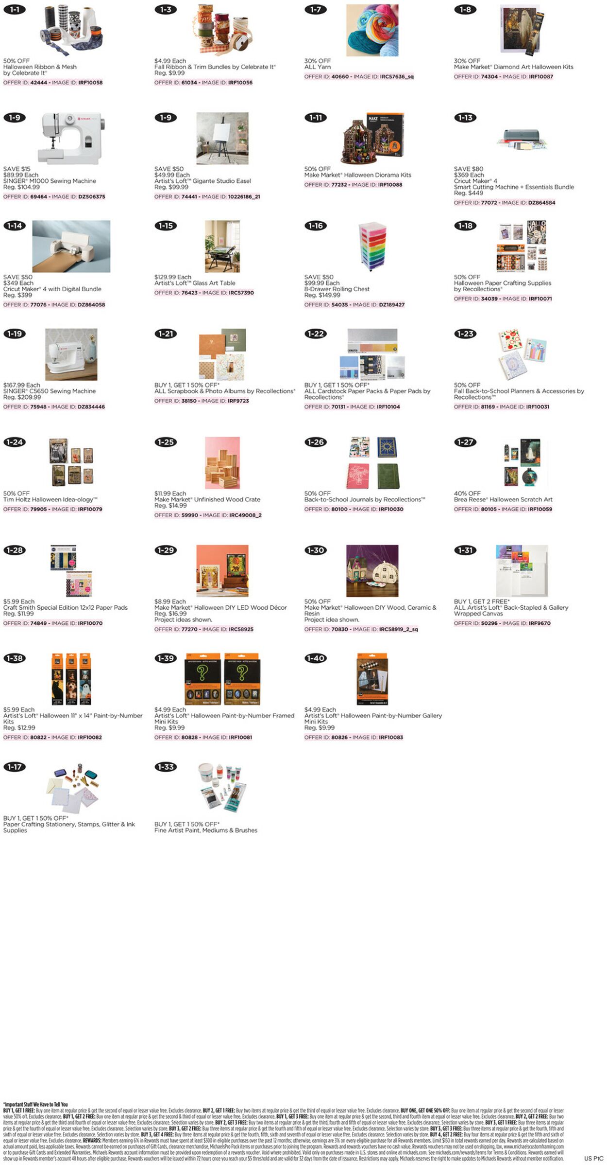 Catalogue Michaels from 09/13/2026