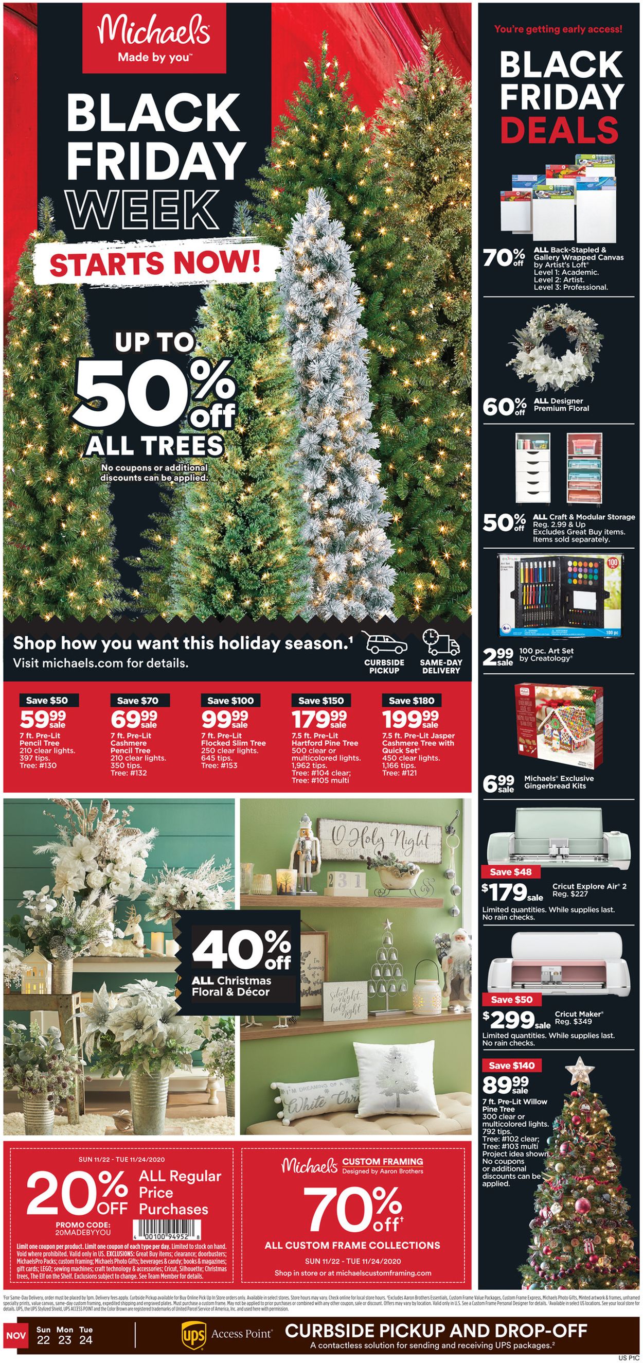 Michaels Black Friday 2020 Current weekly ad 11/22 11/24/2020