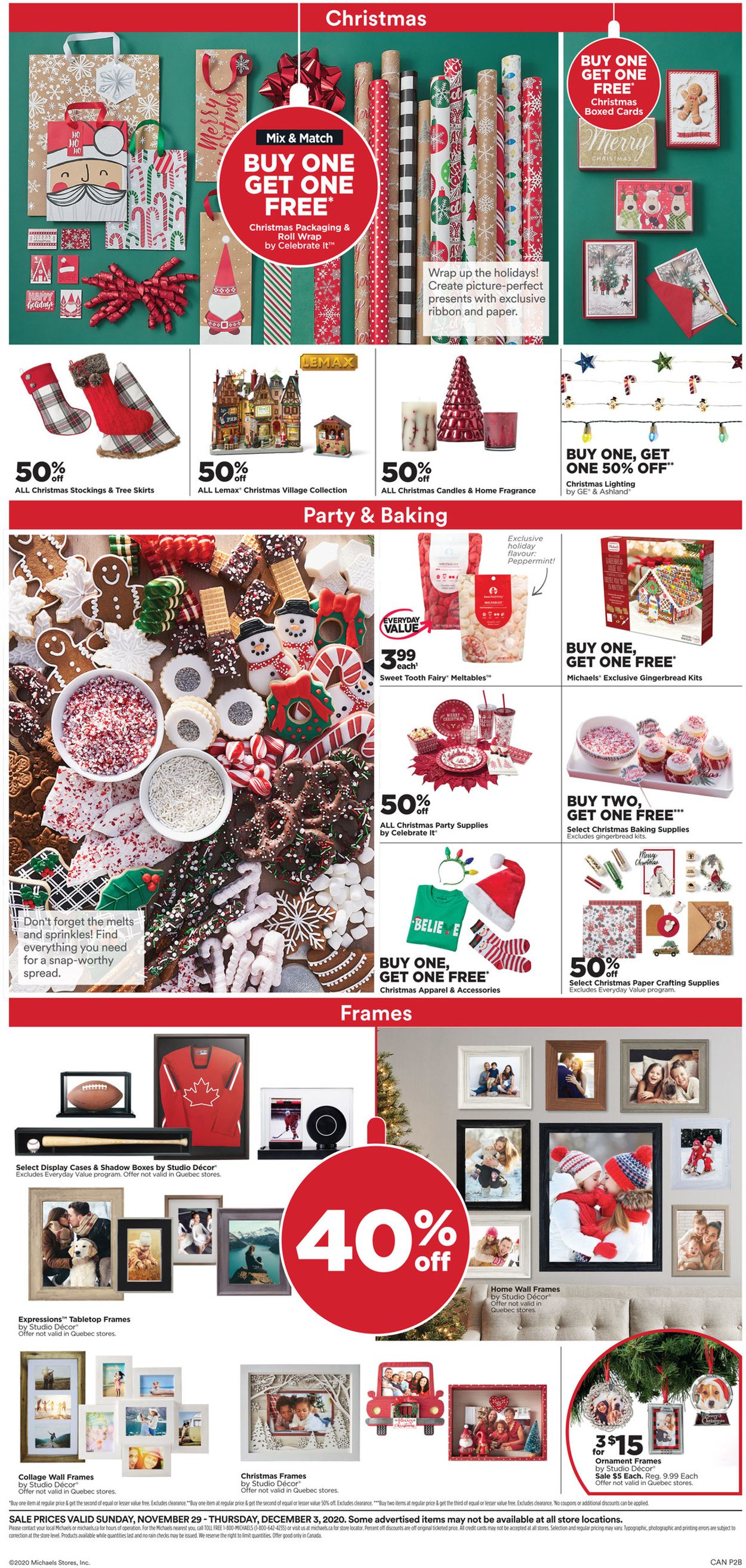 Catalogue Michaels - Cyber Monday 2020 from 11/29/2020