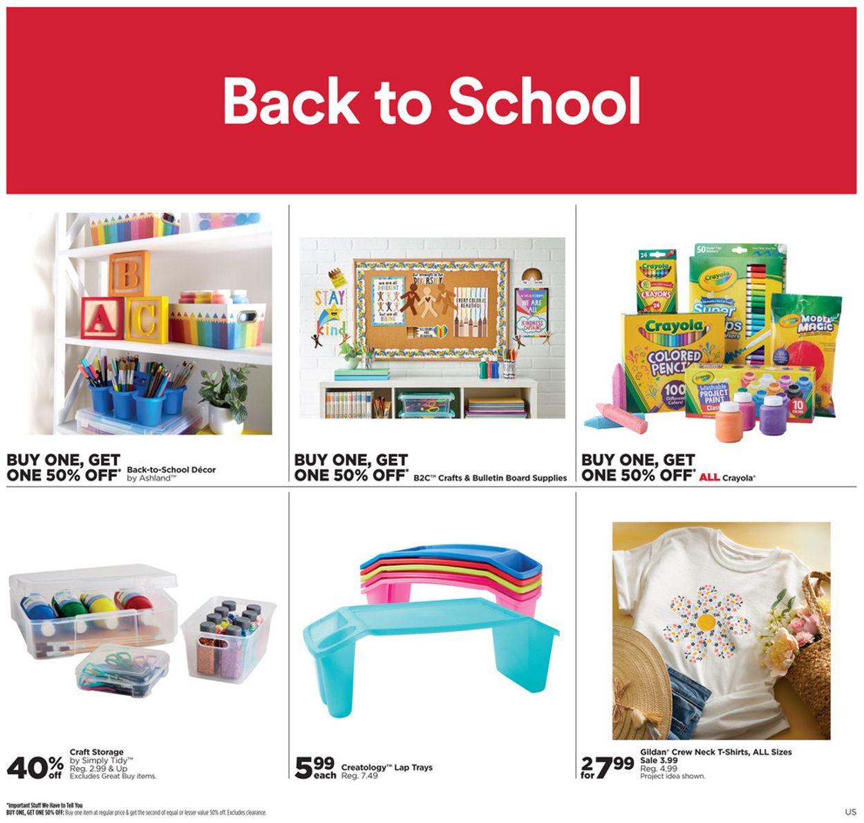 Catalogue Michaels - Back to School Sale from 07/17/2022