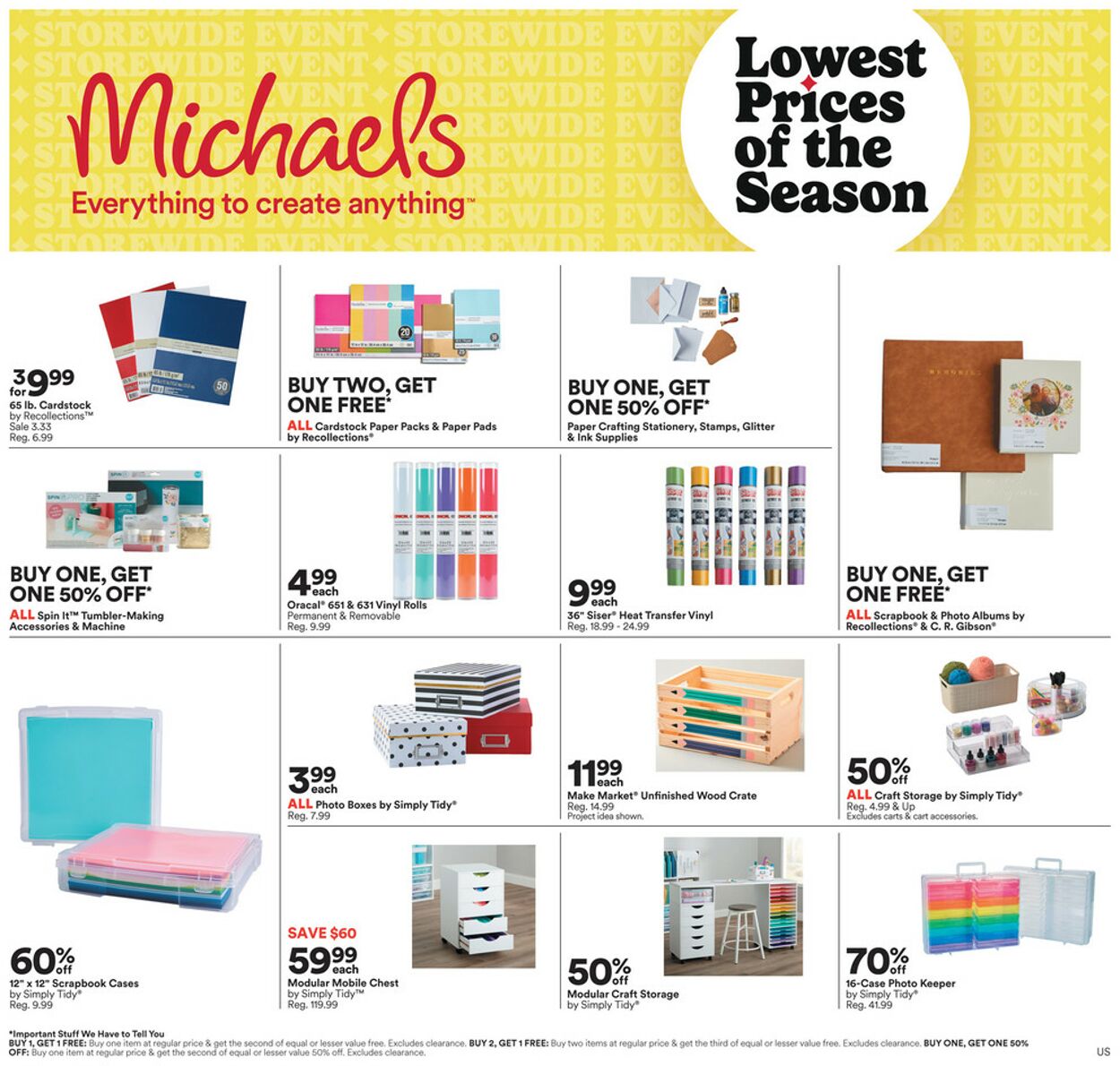 Catalogue Michaels from 09/15/2023