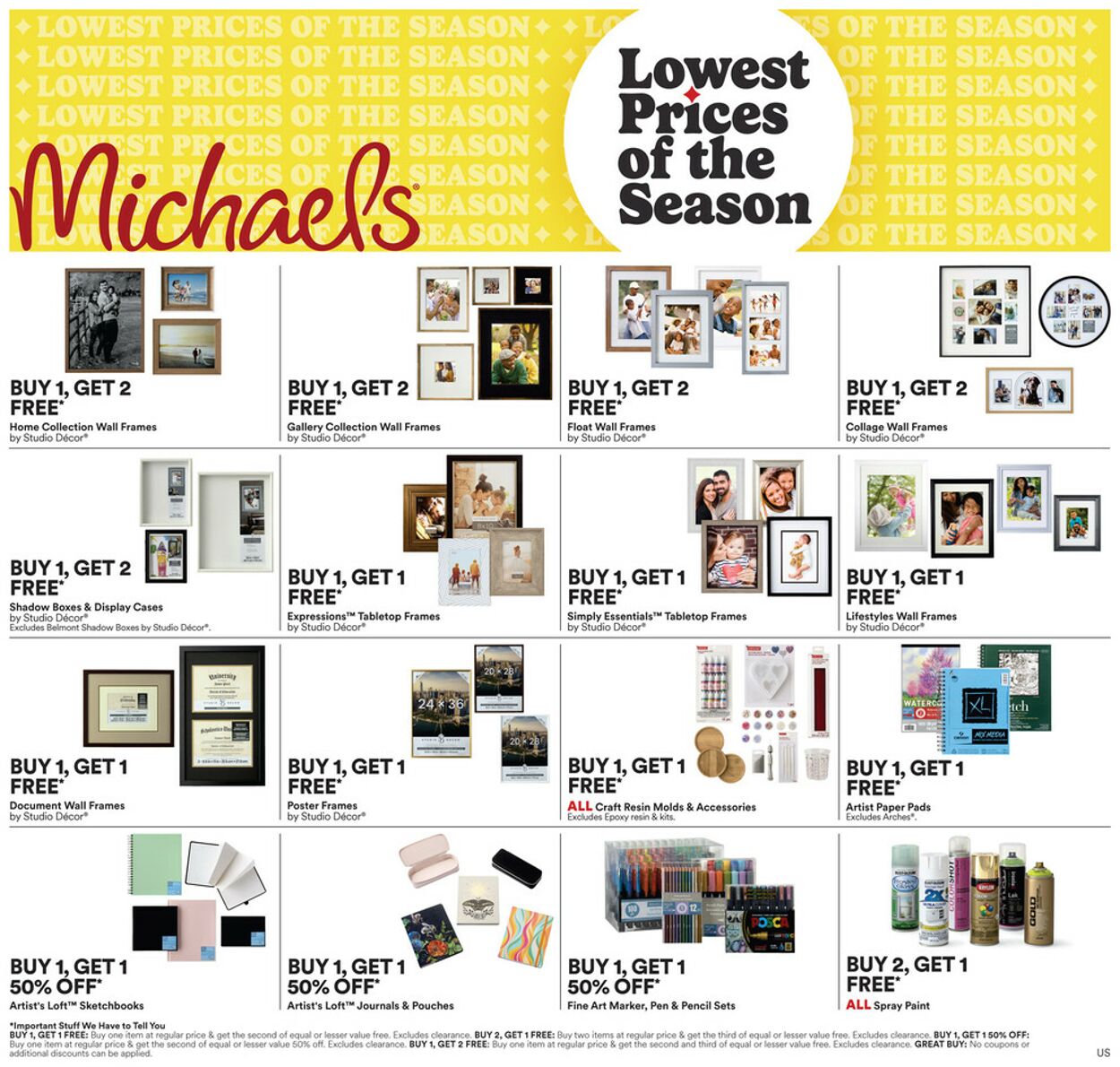 Catalogue Michaels from 09/13/2024