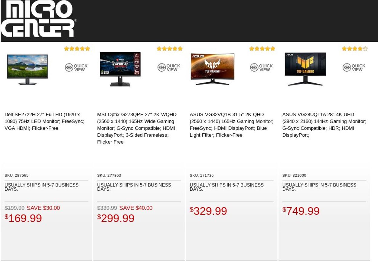 Catalogue Micro Center from 08/09/2022