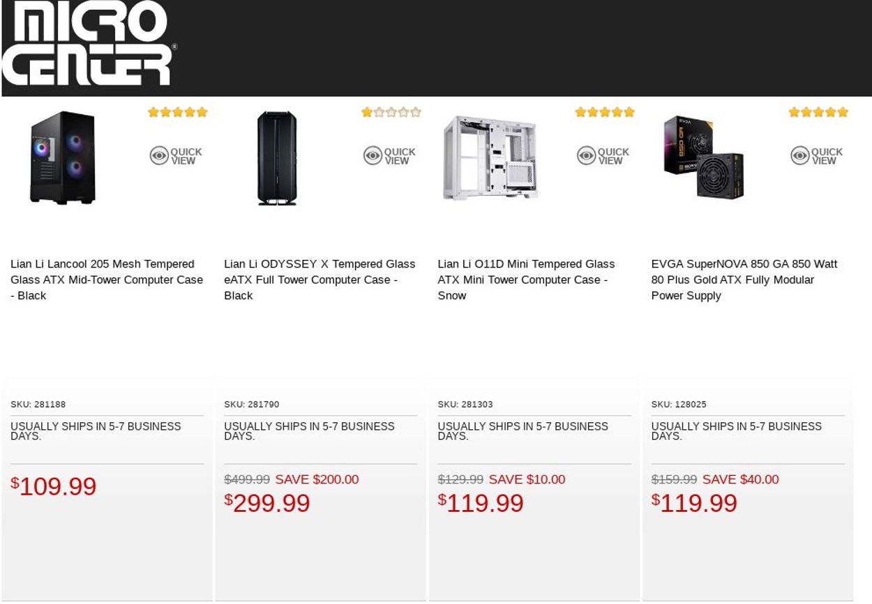 Catalogue Micro Center from 08/09/2022