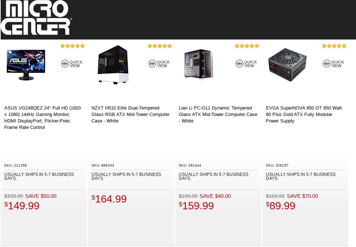 Catalogue Micro Center from 08/16/2022