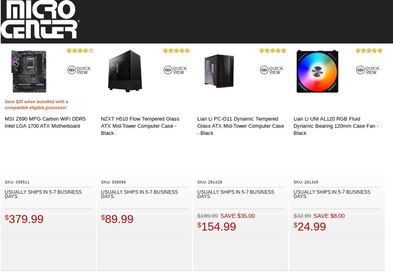 Catalogue Micro Center from 08/23/2022