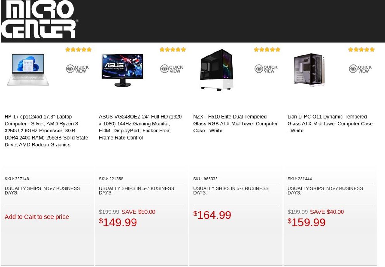 Catalogue Micro Center from 08/23/2022