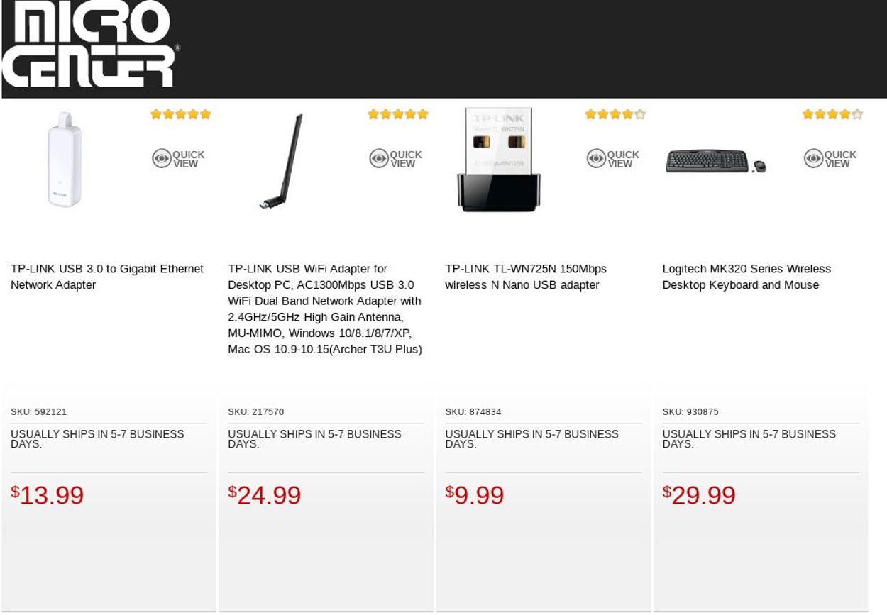 Catalogue Micro Center from 08/23/2022