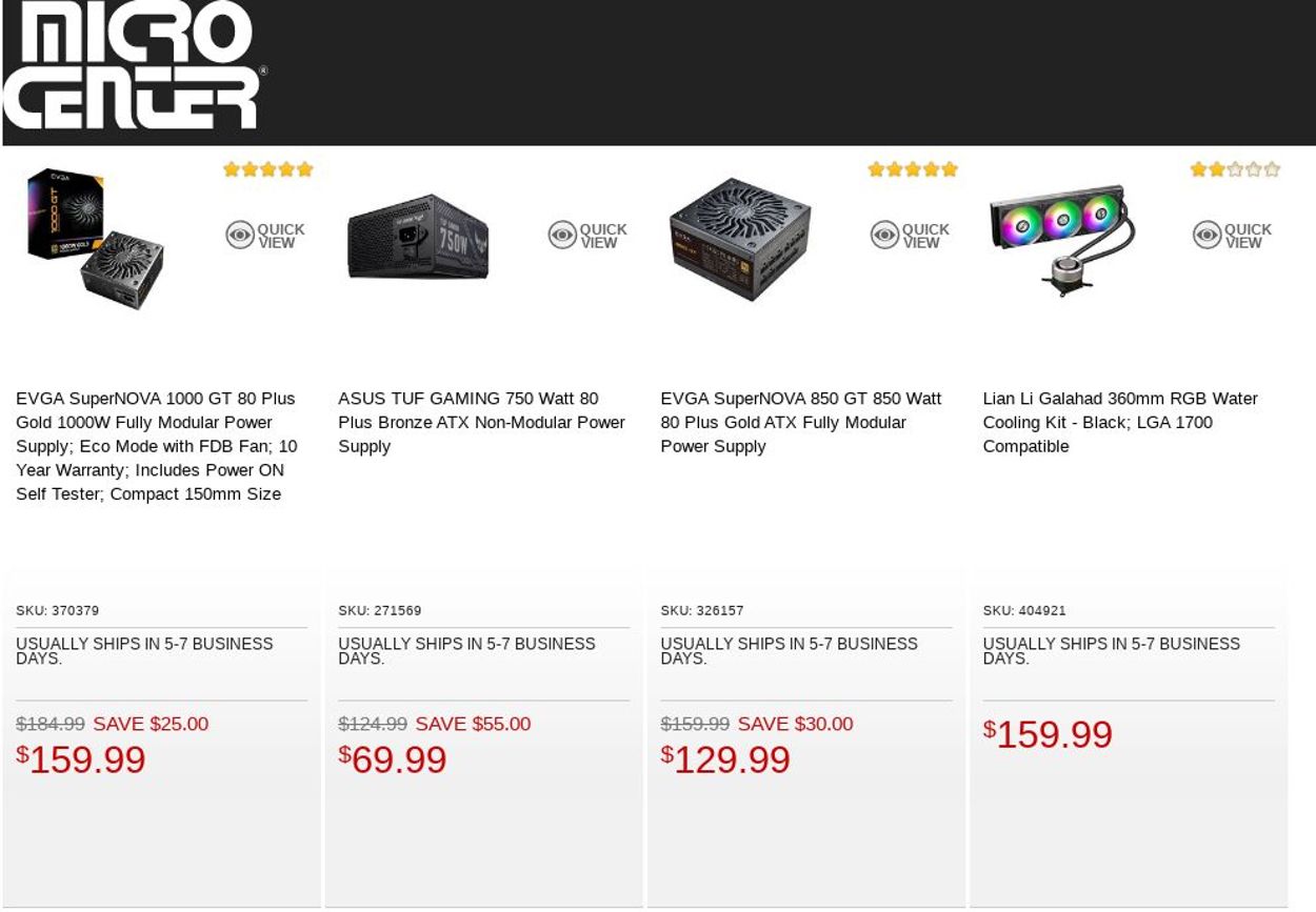 Catalogue Micro Center from 08/30/2022