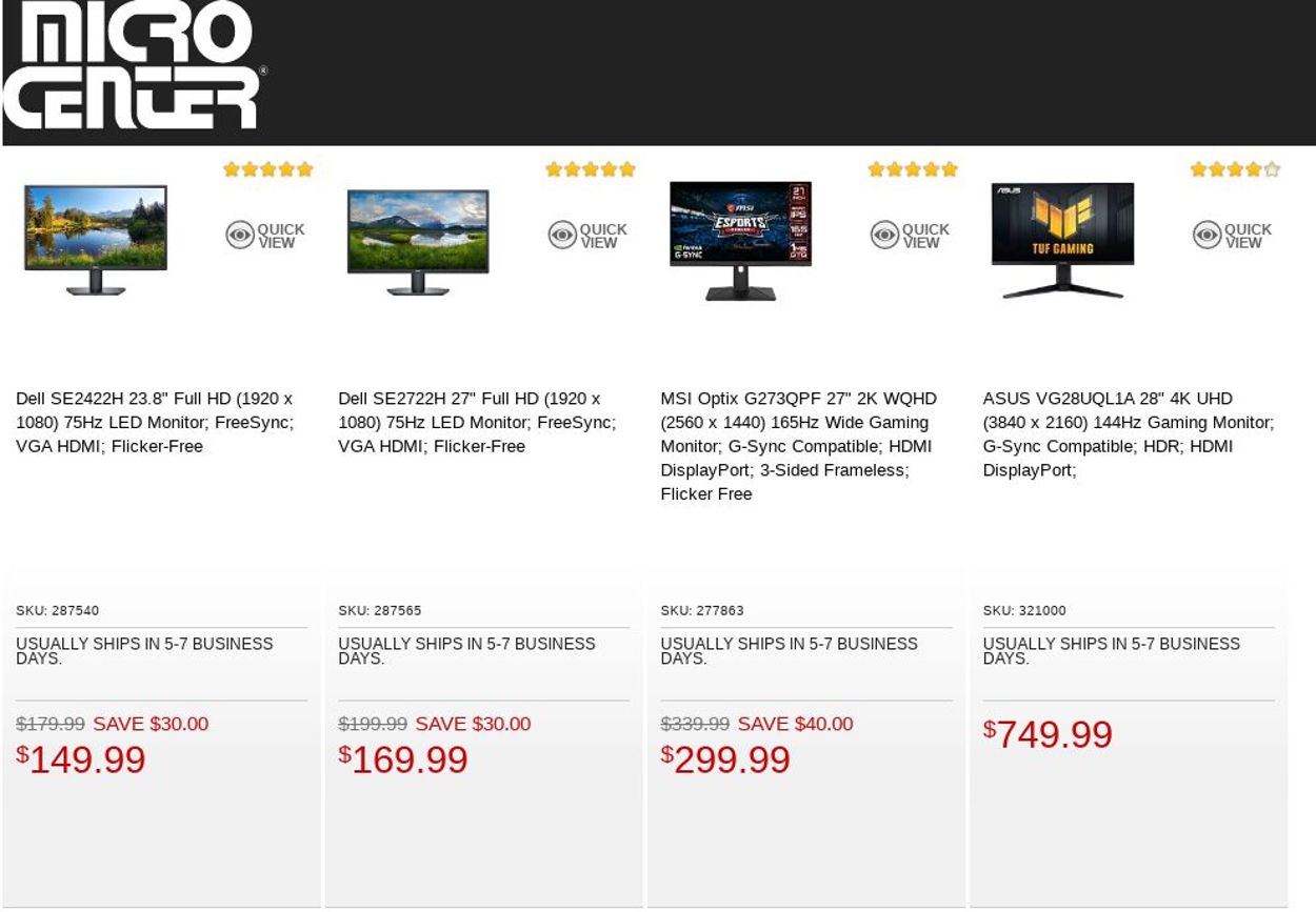 Catalogue Micro Center from 08/30/2022